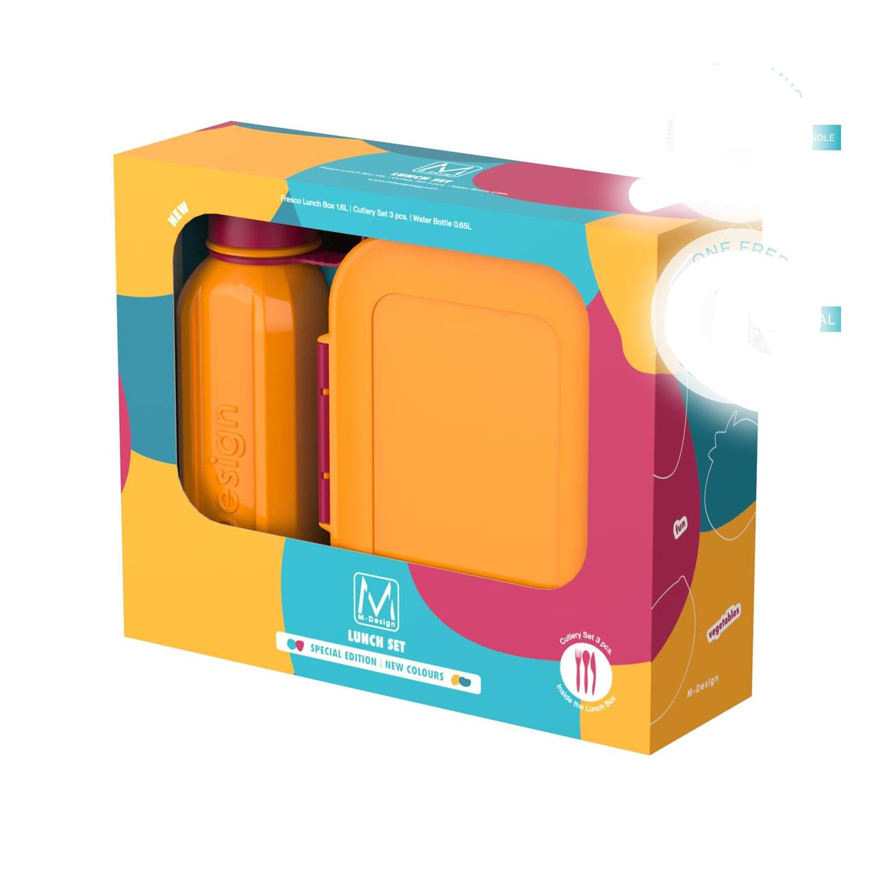 لانش بوكس + زجاجه