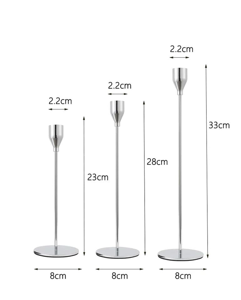 طقم شمعدان سيلفر
