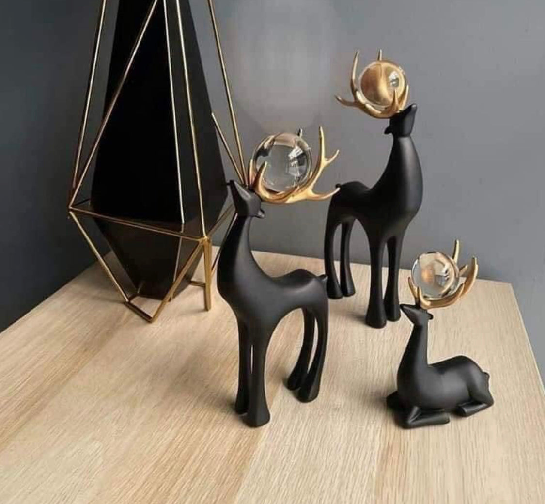 طقم غزال ديكور 3 قطع