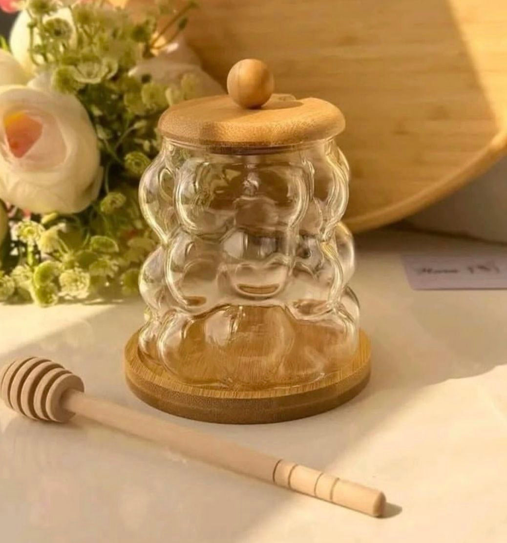 جار عسل زجاج