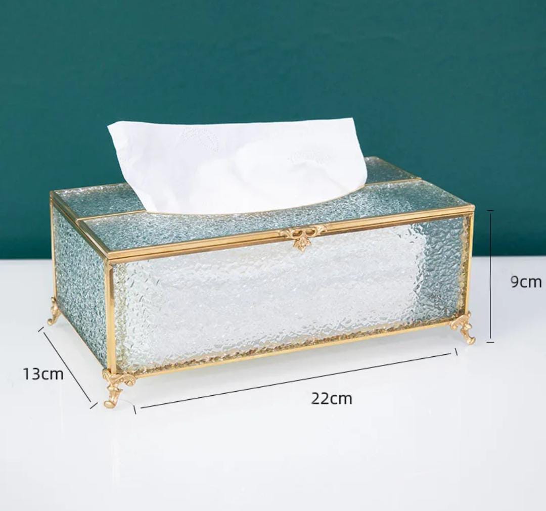 علبه مناديل زجاج