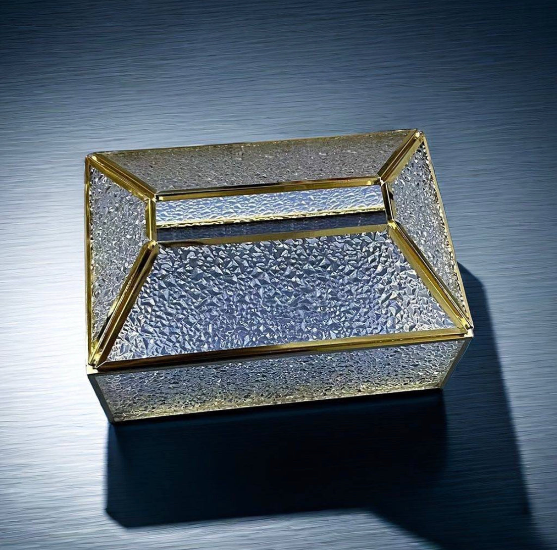 علبه مناديل زجاج