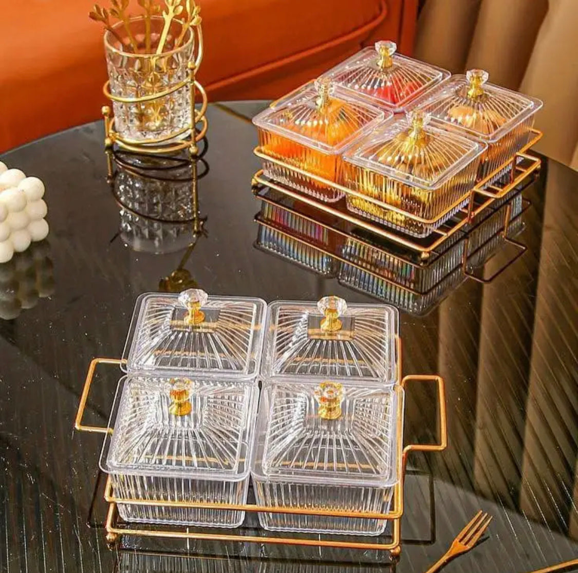 طقم كاندي زجاج