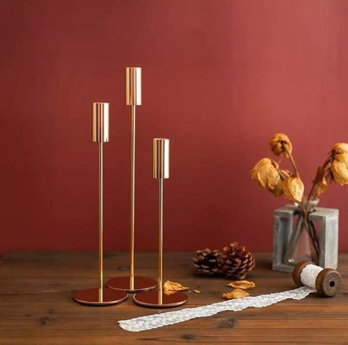 طقم شمعدان ديكور