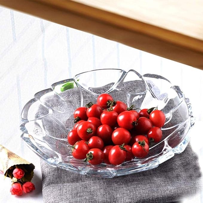 طبق فاكهه زجاج صدف