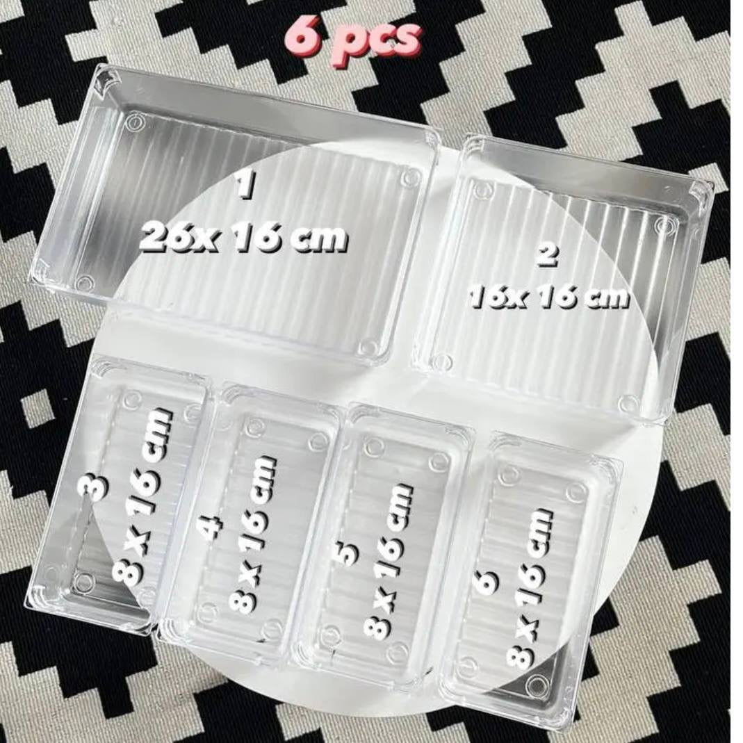 منظم ادراج اكليرك 6 قطع