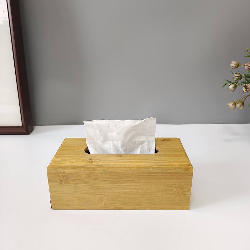 علبه مناديل خشب