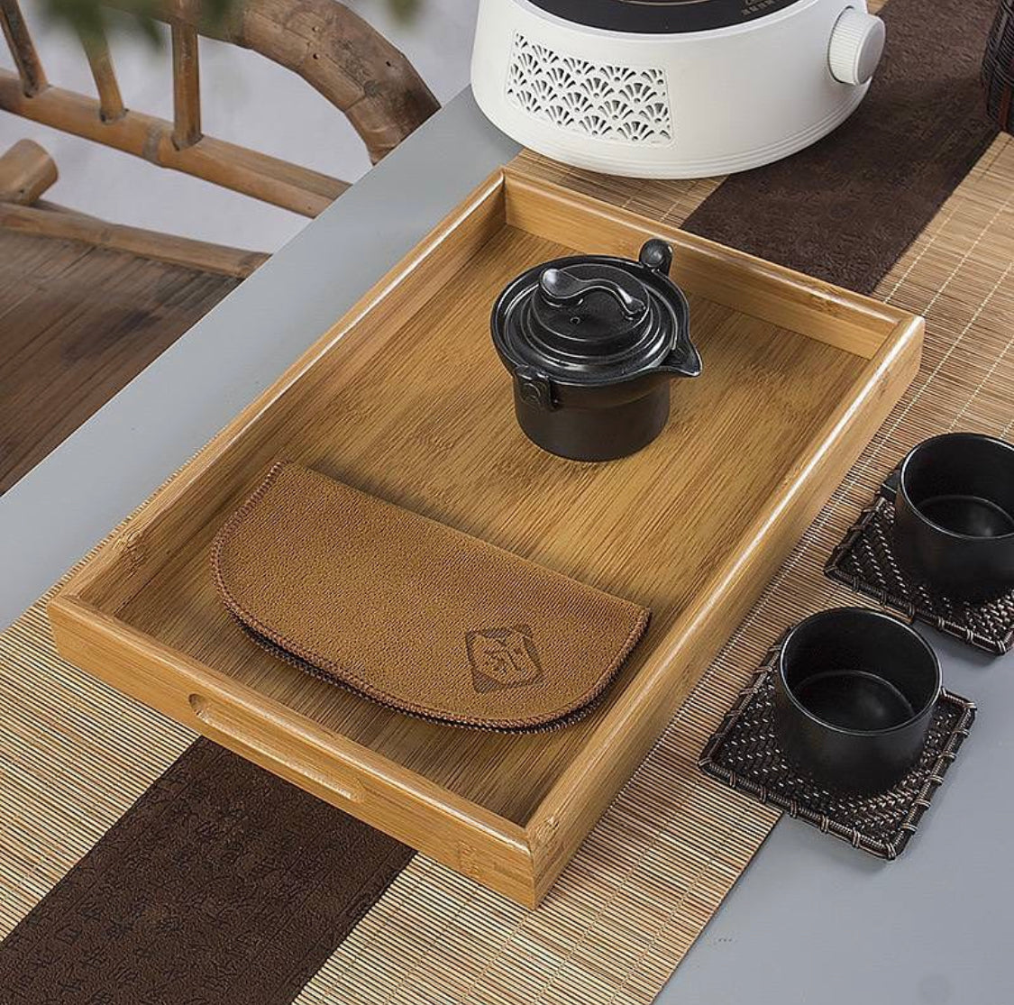 طقم صواني خشب 3 قطع