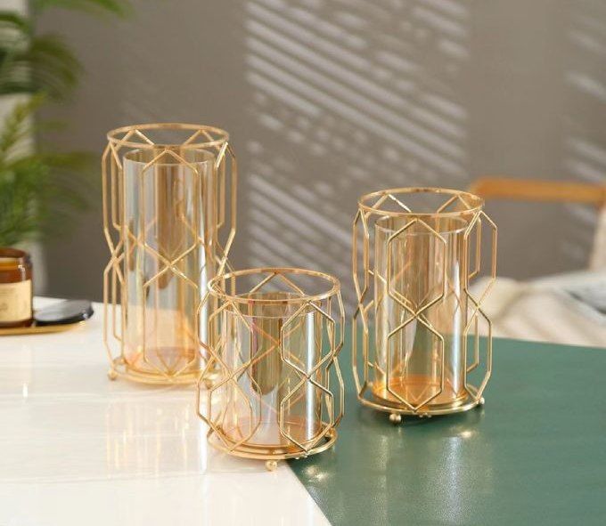 شمعدان ديكور 3 قطع