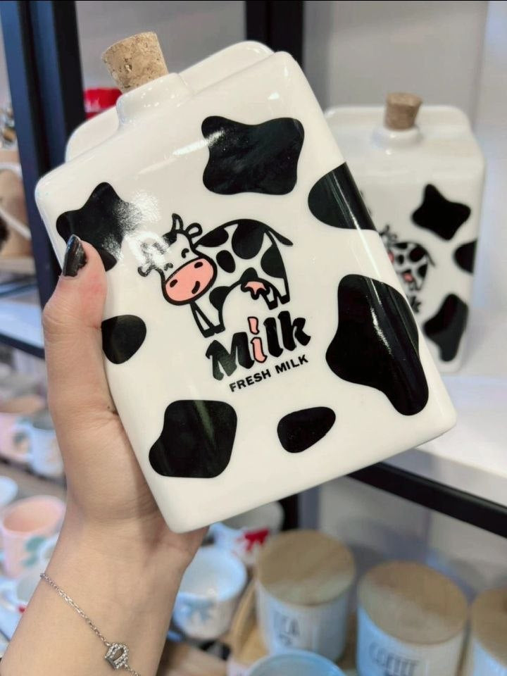 زجاجه لبن Cow بورسلين