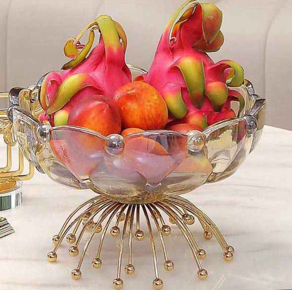 طبق فاكهه كريستال