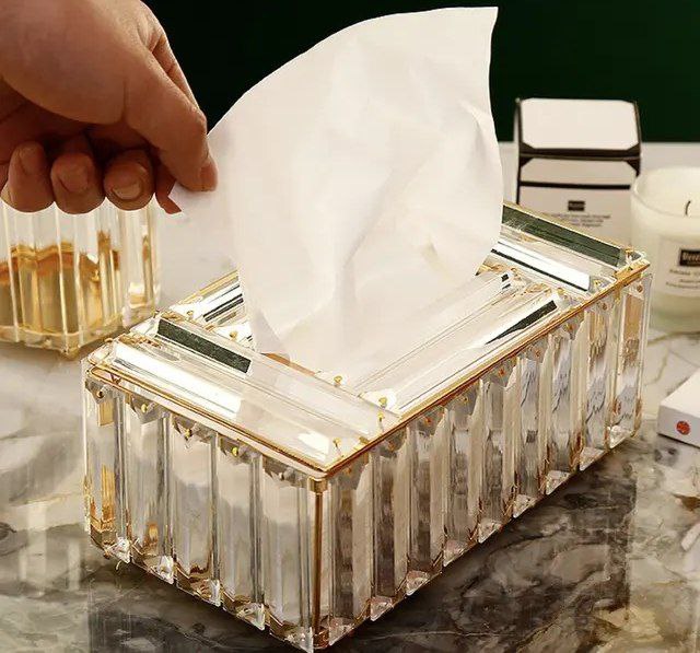 علبه مناديل كريستال