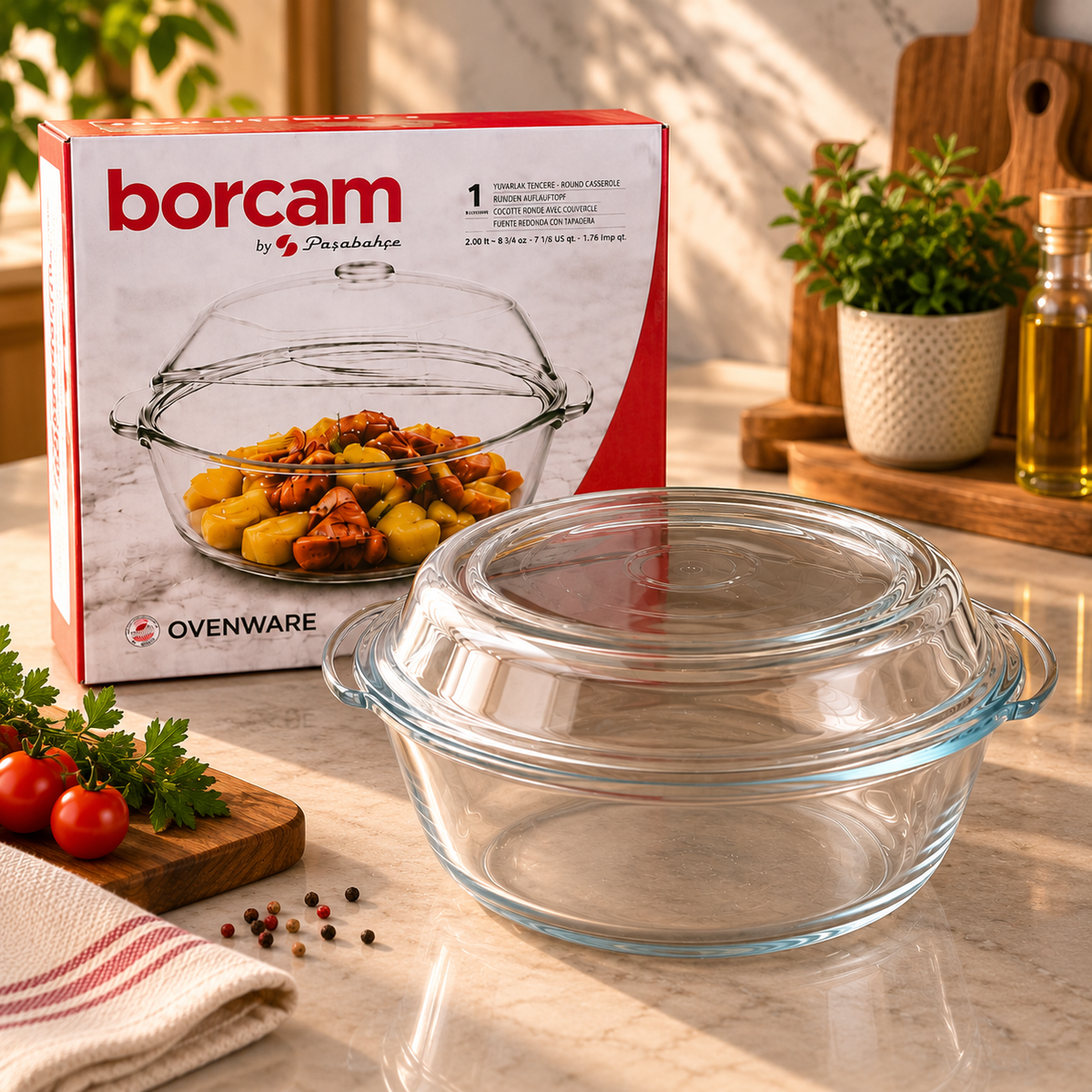 طاجن بيركس بالغطاء BORCAM 🇹🇷
