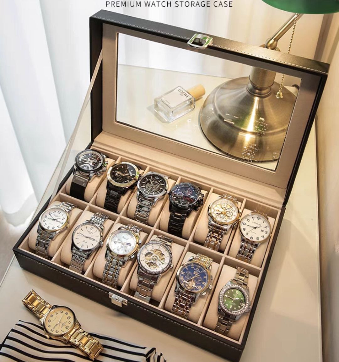 منظم ساعات جلد 12 خانه