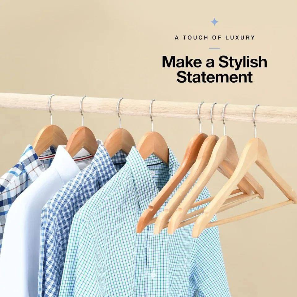 طقم شماعات خشب 6 قطع