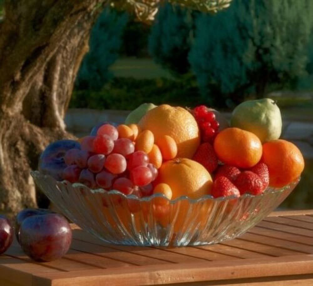 طبق فاكهه زجاج تركي