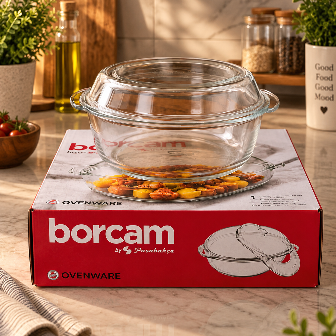 طاجن بيركس بالغطاء BORCAM 🇹🇷
