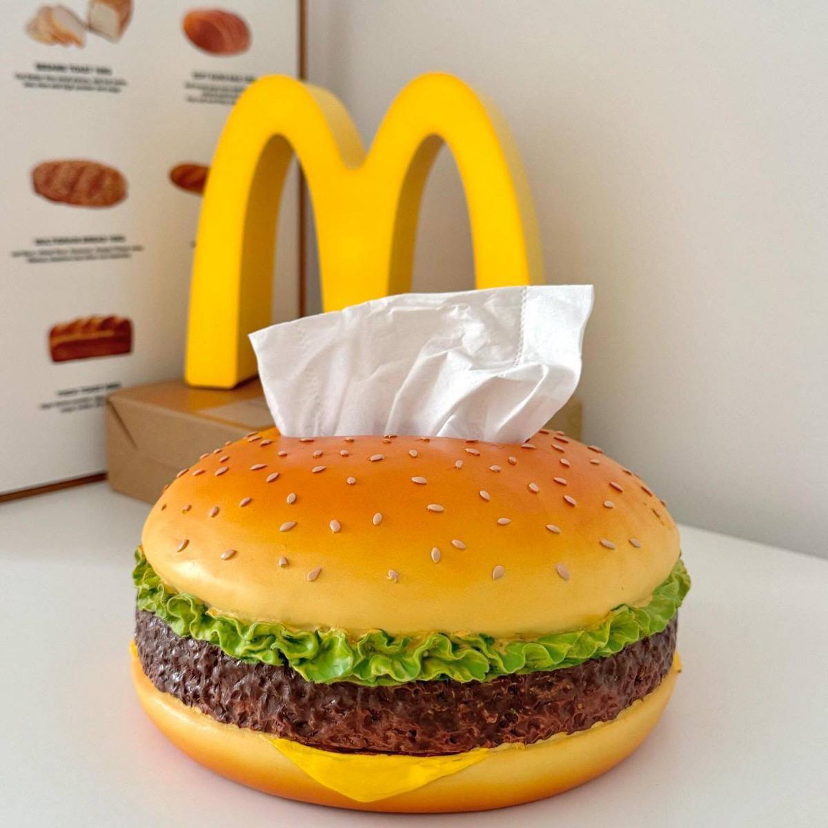 علبه مناديل برجر