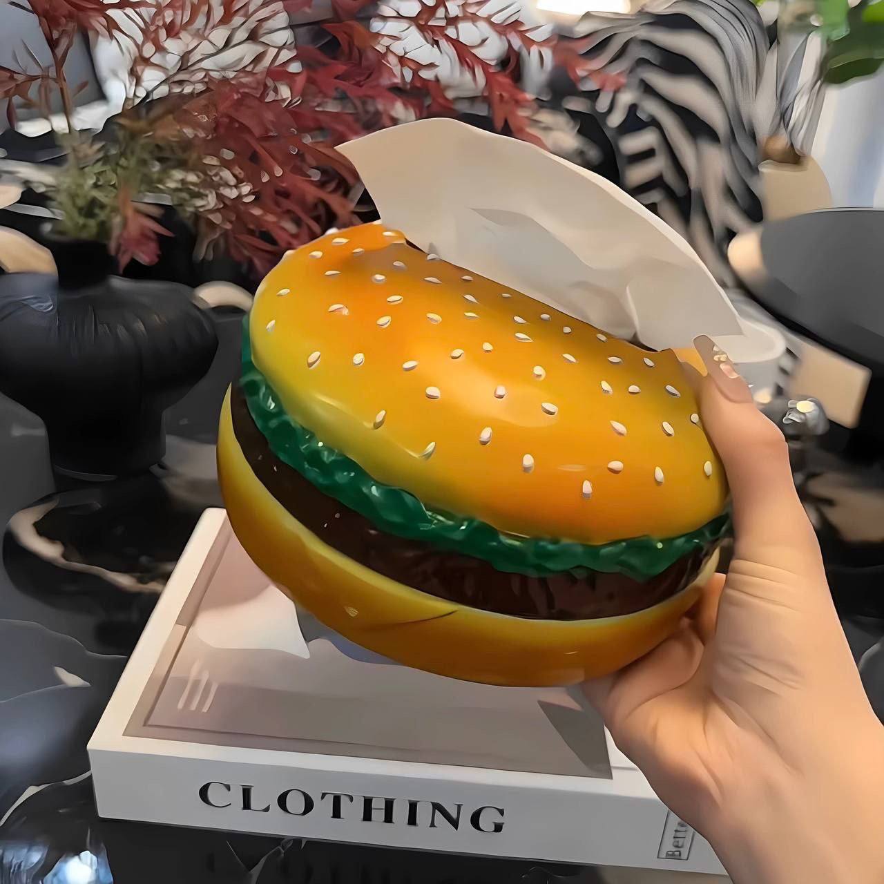 علبه مناديل برجر