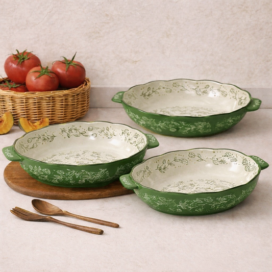 طقم طواجن بورسلين 3 قطع