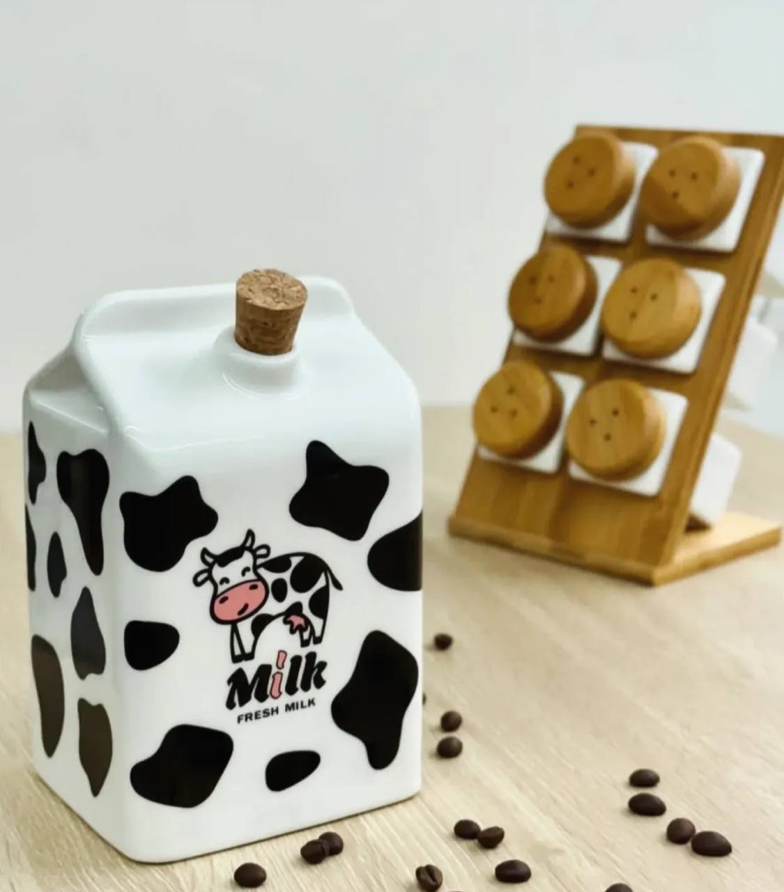 زجاجه لبن Cow بورسلين