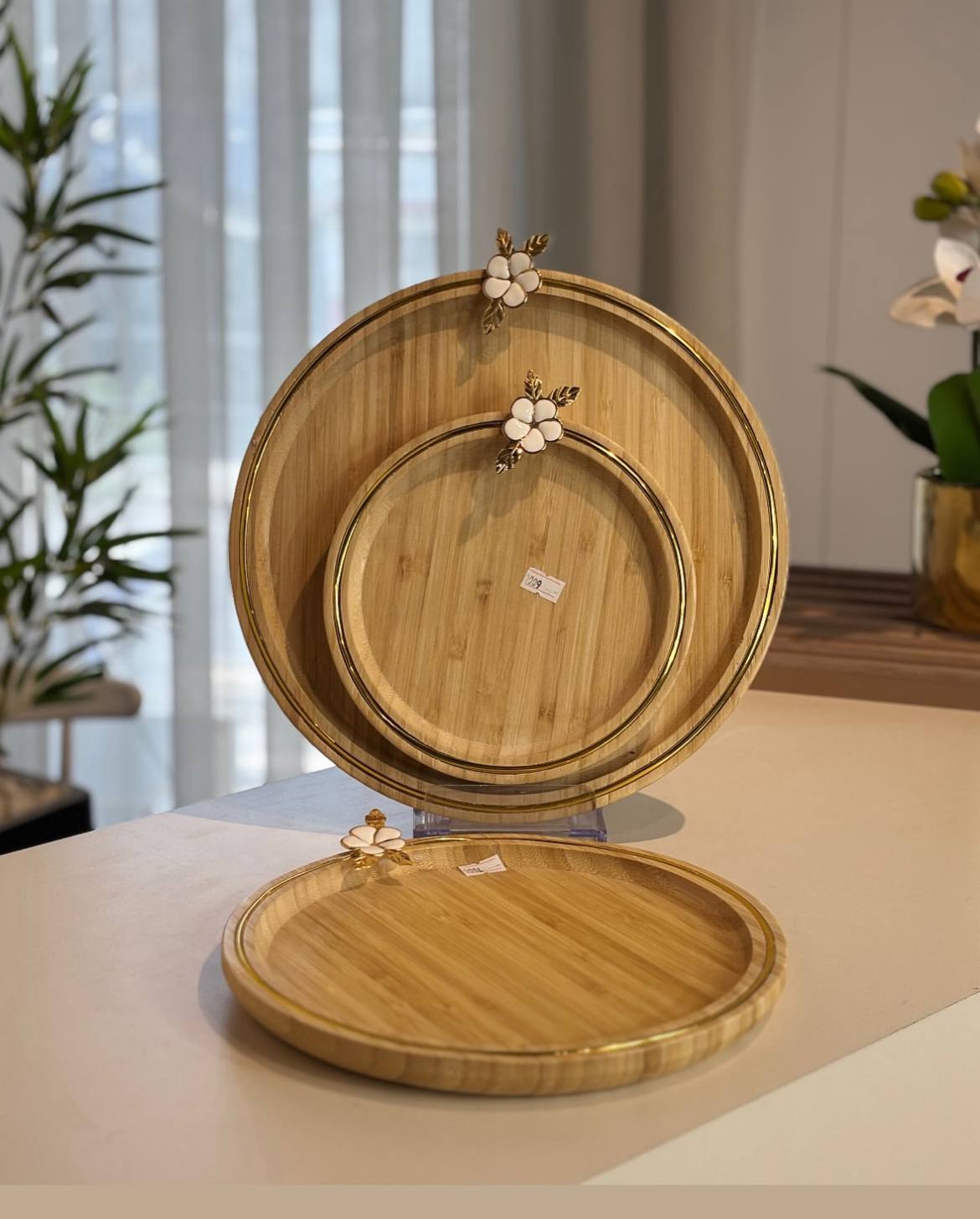 طقم صواني خشب