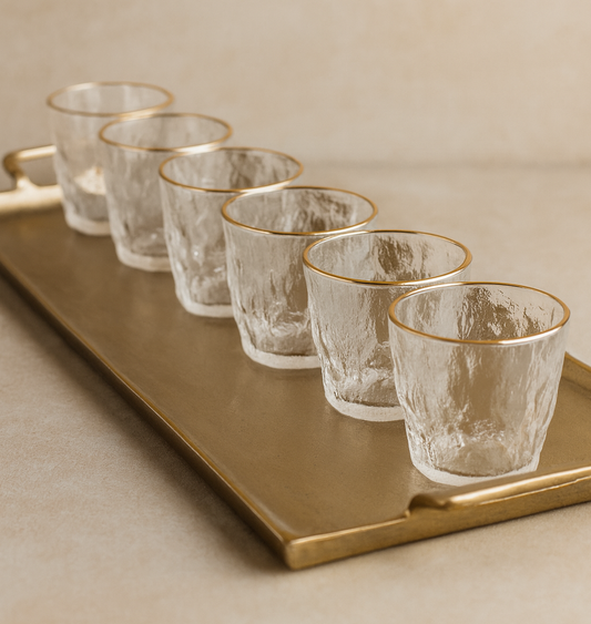 كوب زجاج 6 قطع