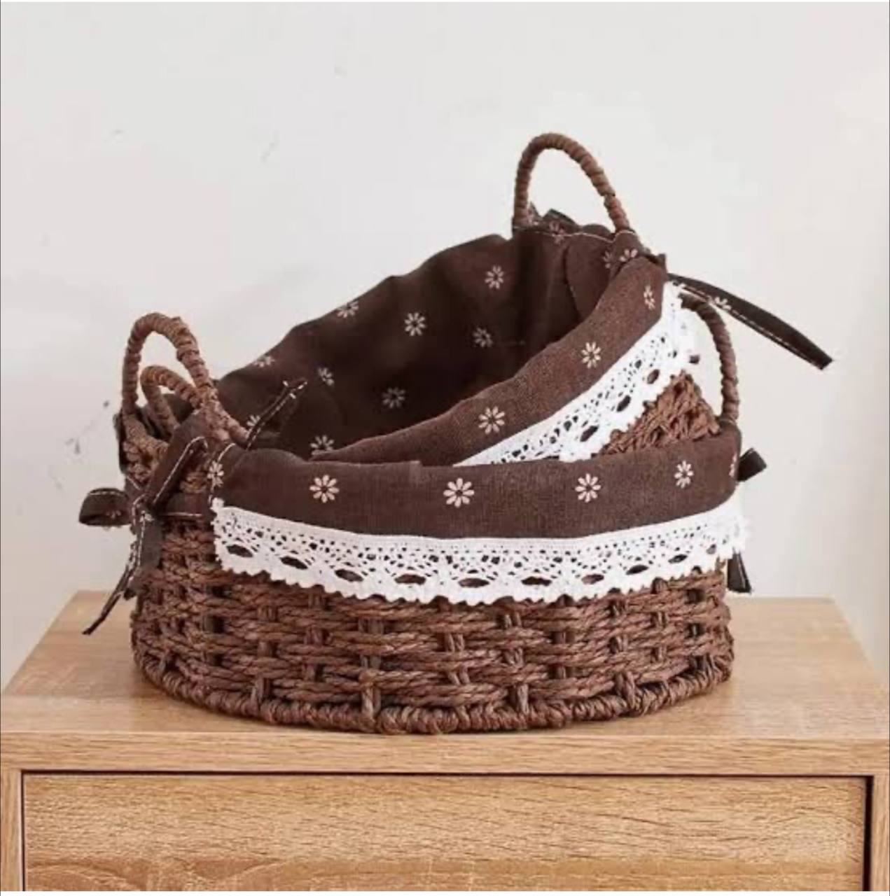 طقم باسكت رتان 2 قطعه